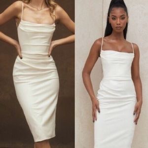 House of CB Anja Ivory Corset Dress NWT